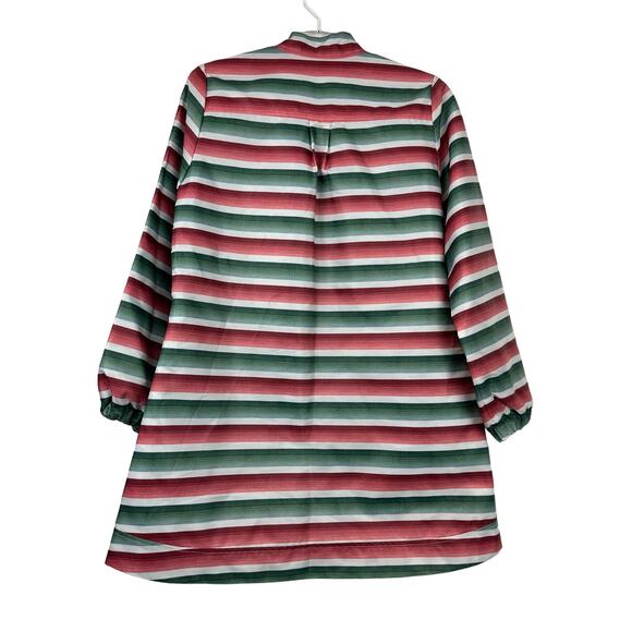 Byrdie Golf Social Wear Long Striped Full Zip Jacket Small - Picture 2 of 9